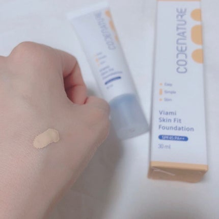 ビアミスキンフィットファンデーション/CODENATURE/リキッドファンデーションを使ったクチコミ(1枚目)