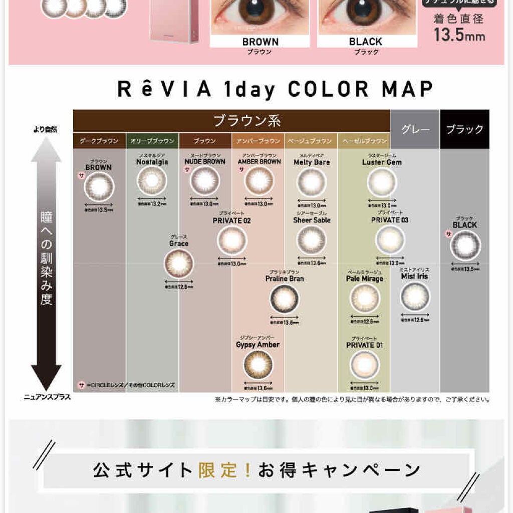 ReVIA 1day/ReVIA/カラーコンタクトレンズを使ったクチコミ（4枚目）