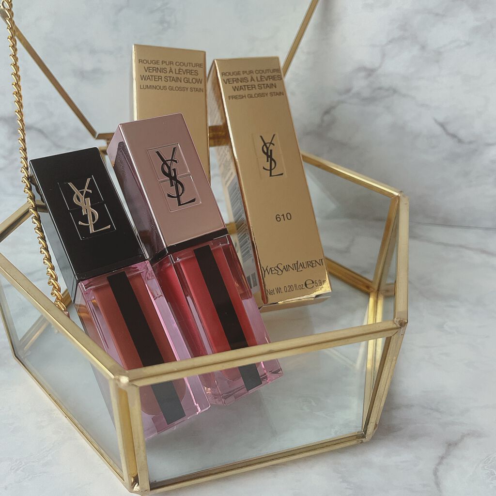 ルージュ ピュールクチュール ヴェルニ ウォーターステイン/YVES SAINT LAURENT BEAUTE/口紅を使ったクチコミ(2枚目)