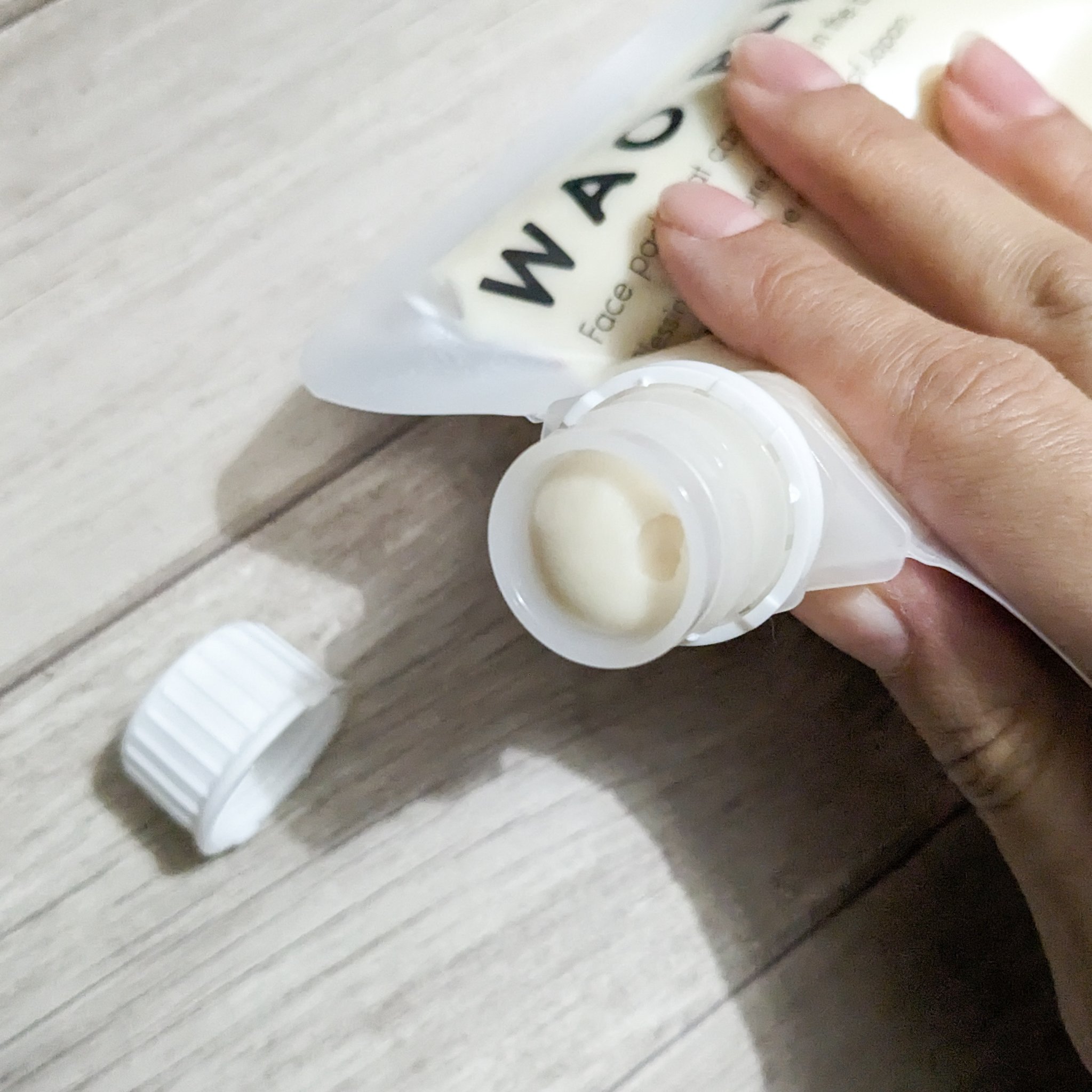 skinmarche WAOPLUS プラントベースミルクブースターマスク/ブレーンコスモス/洗い流すパック・マスクを使ったクチコミ（2枚目）