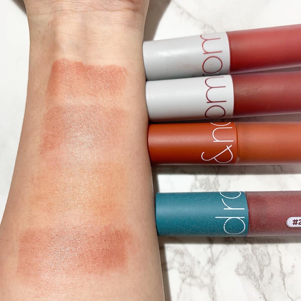 ゼロベルベットティント/rom&nd/リップティントを使ったクチコミ(4枚目)