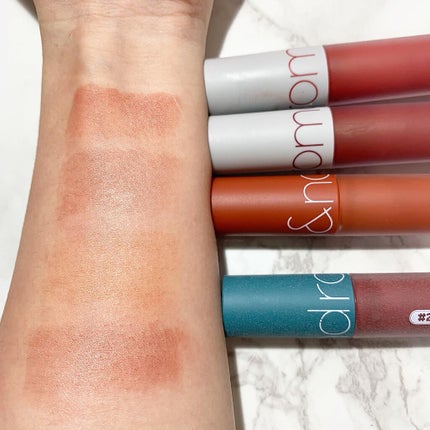 ゼロベルベットティント/rom&nd/リップティントを使ったクチコミ(4枚目)