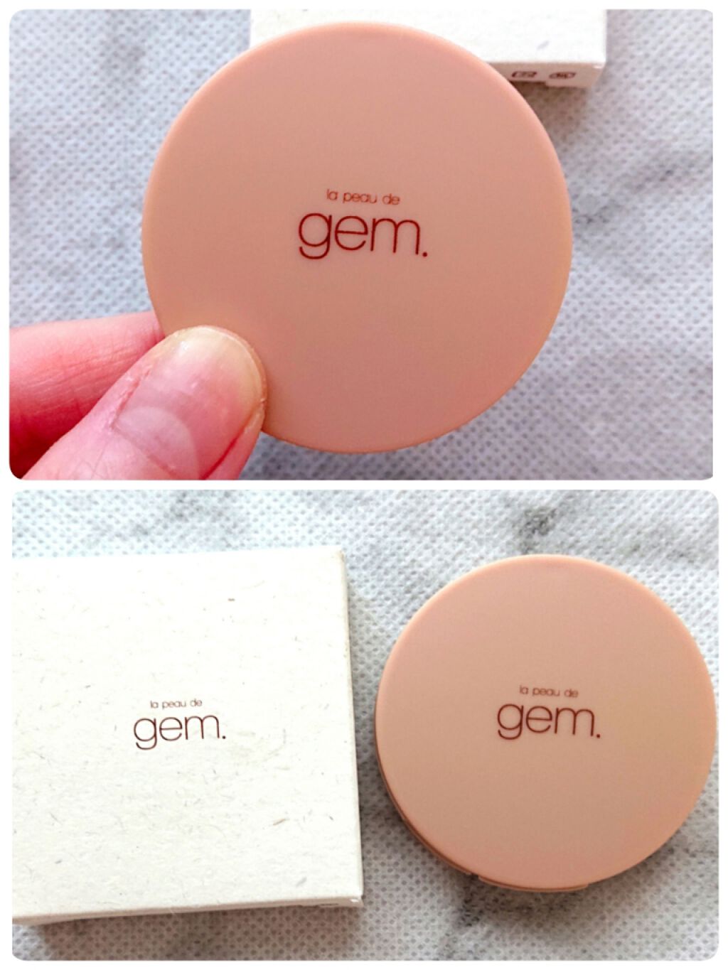gemini glow highlight/la peau de gem./クリームハイライトを使ったクチコミ(3枚目)