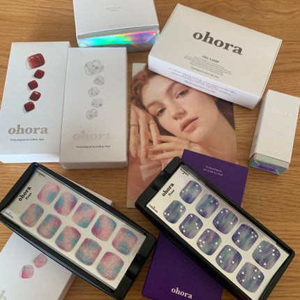 セミキュアジェルネイル(ペディキュア)/ohora/ネイルシールを使ったクチコミ(1枚目)