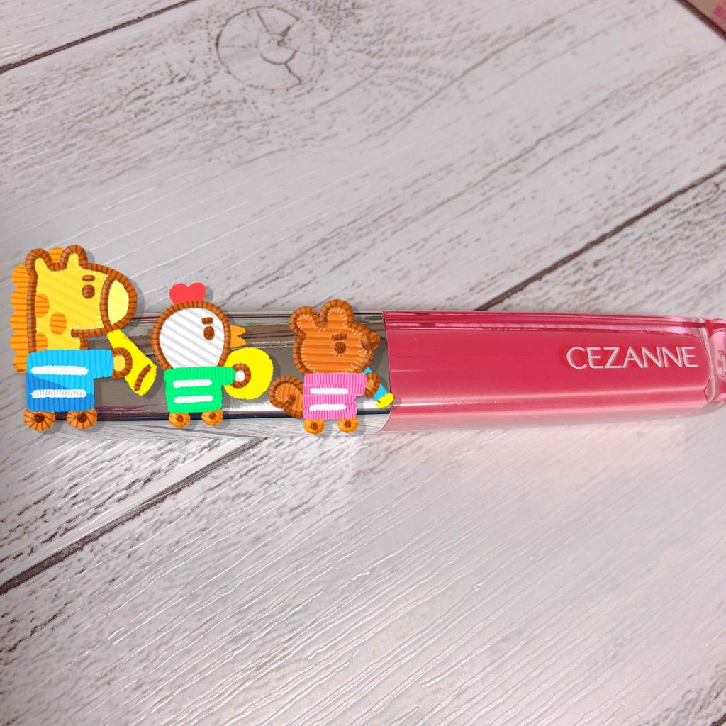 ジェルグロスリップ/CEZANNE/リップグロスを使ったクチコミ（2枚目）