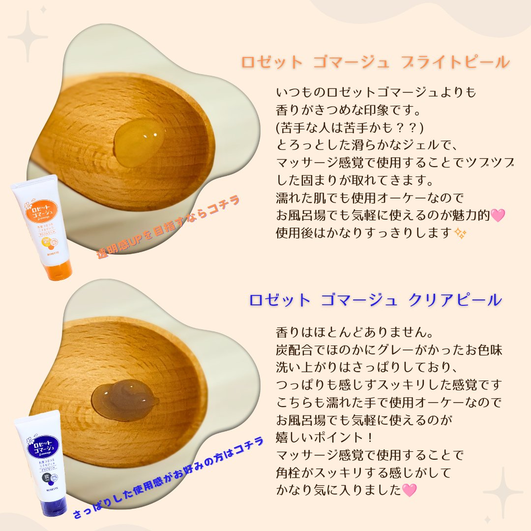 ロゼットゴマージュ クリアピール/ロゼット/スクラブ・ゴマージュを使ったクチコミ（2枚目）