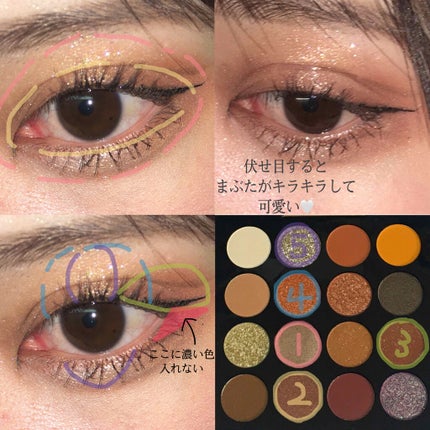 大英博物館 エジプトシリーズ アイシャドウパレット/ZEESEA/アイシャドウパレットを使ったクチコミ(3枚目)