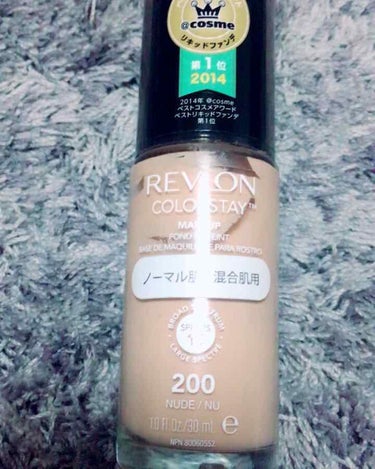 カラーステイ メイクアップ/REVLON/リキッドファンデーションを使ったクチコミ（1枚目）