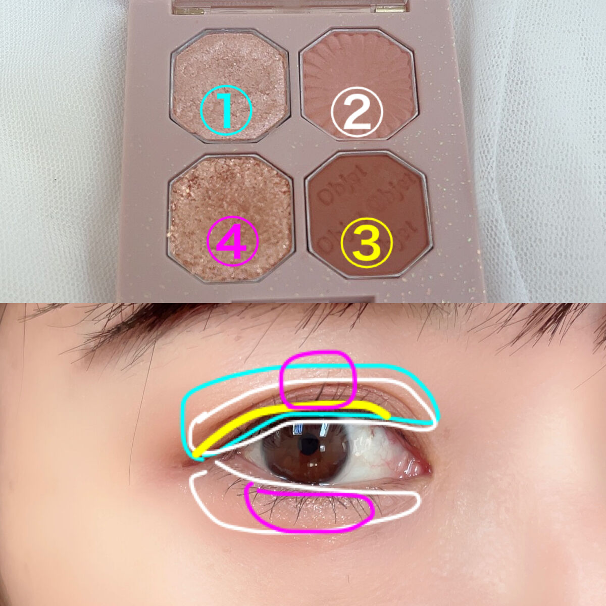 プレイカラーアイズ ミニオブジェ/ETUDE/アイシャドウパレットを使ったクチコミ（2枚目）