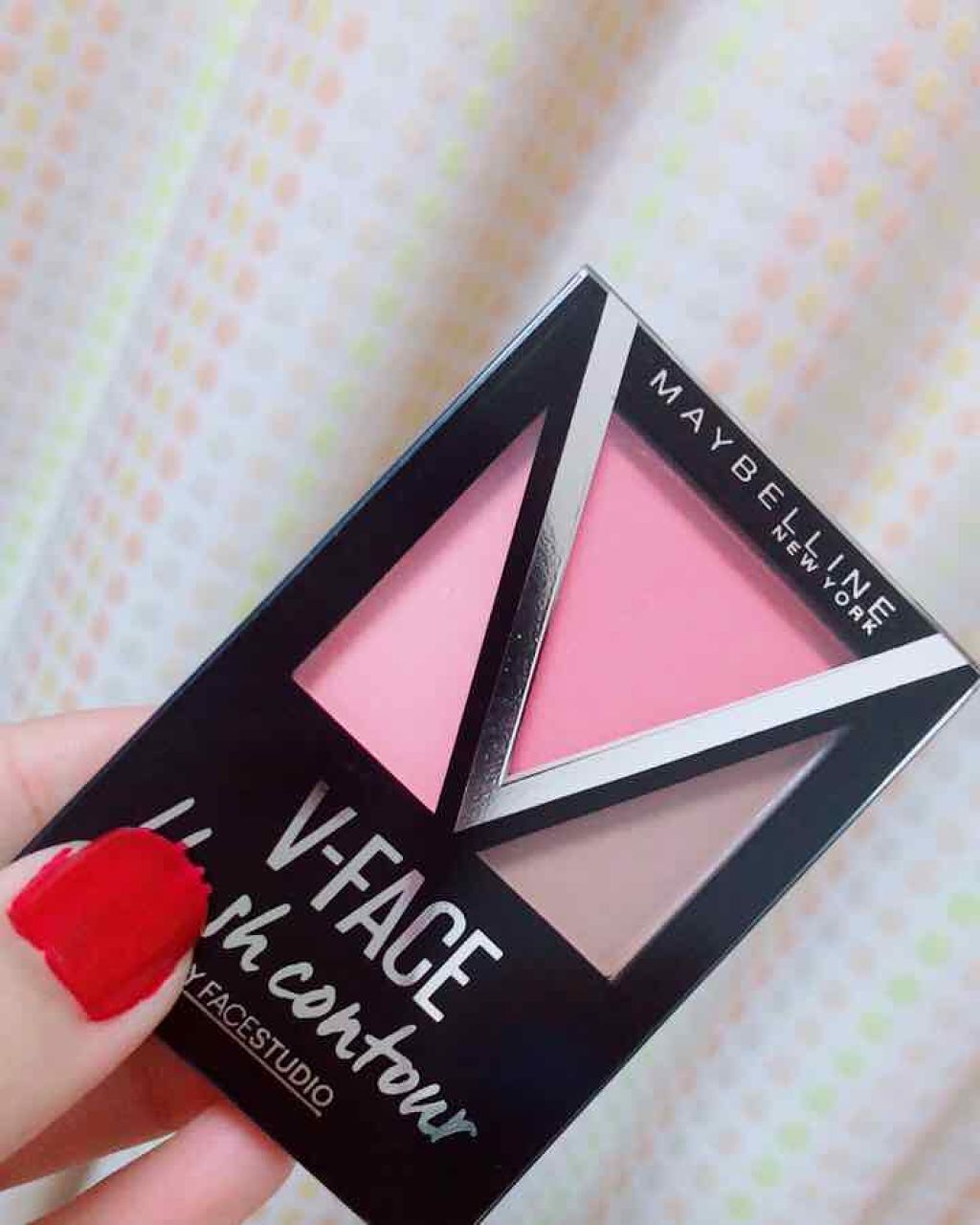 フェイスステュディオ Vフェイス ブラッシュ/MAYBELLINE NEW YORK/パウダーチークを使ったクチコミ(1枚目)