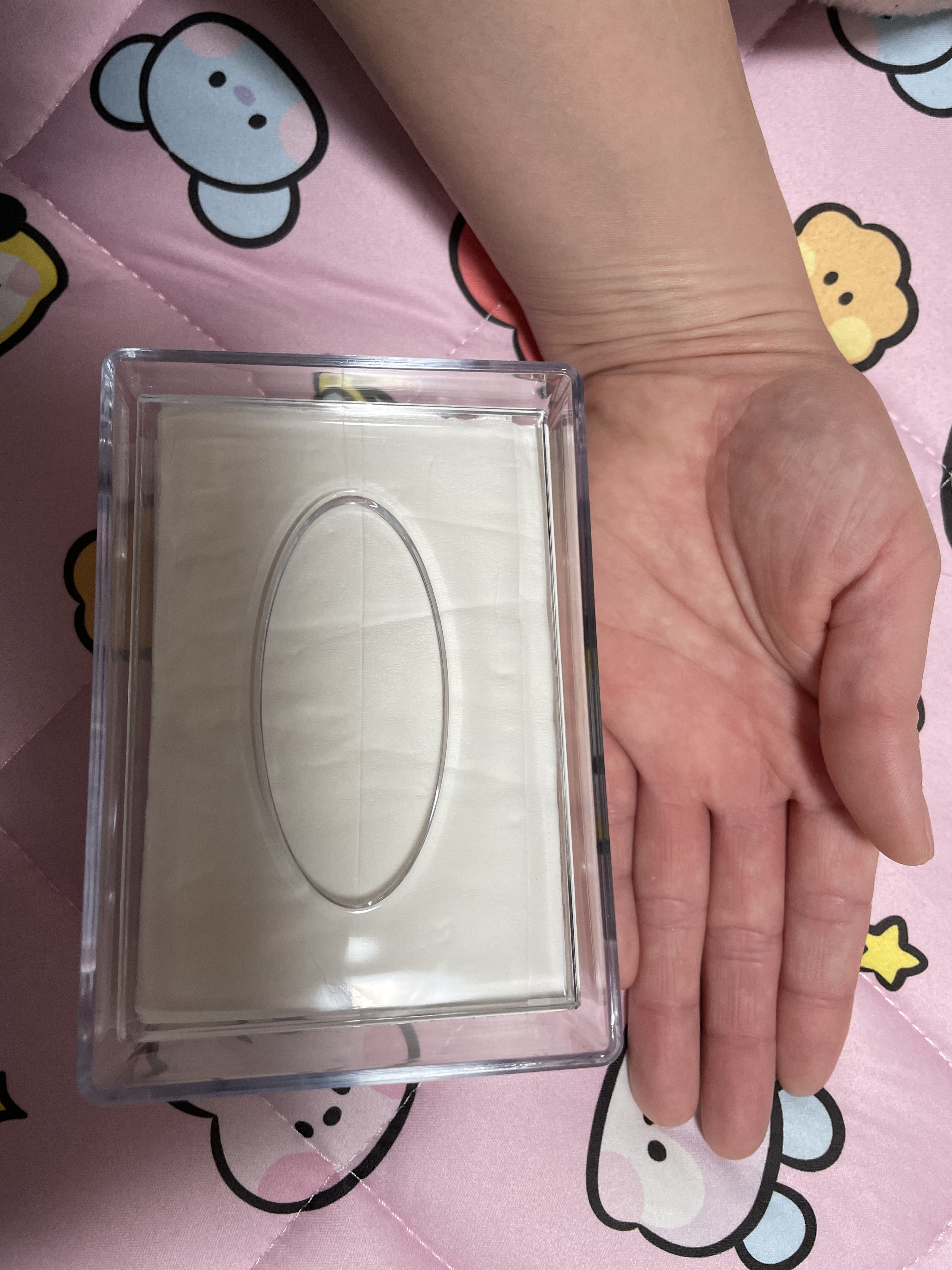 クリアティッシュケース/セリア/ティッシュを使ったクチコミ（2枚目）