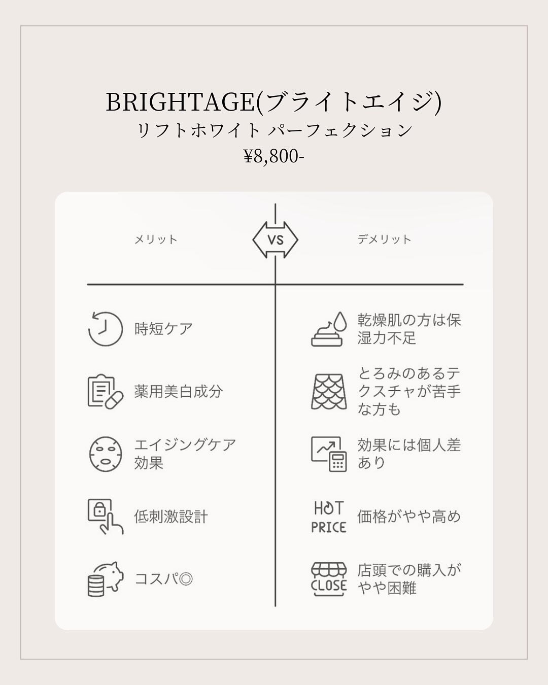 リフトホワイト パーフェクション/BRIGHTAGE/美容液を使ったクチコミ（2枚目）