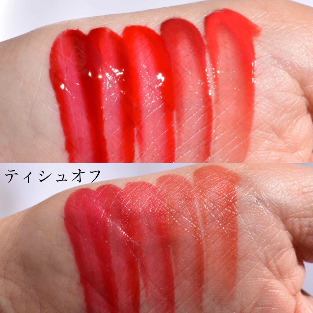 ウォーターグロスティント #03 Heart wave/dasique/リップティントを使ったクチコミ（3枚目）