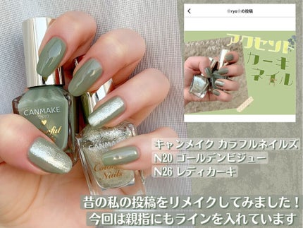 カラフルネイルズ/キャンメイク/マニキュアを使ったクチコミ(2枚目)