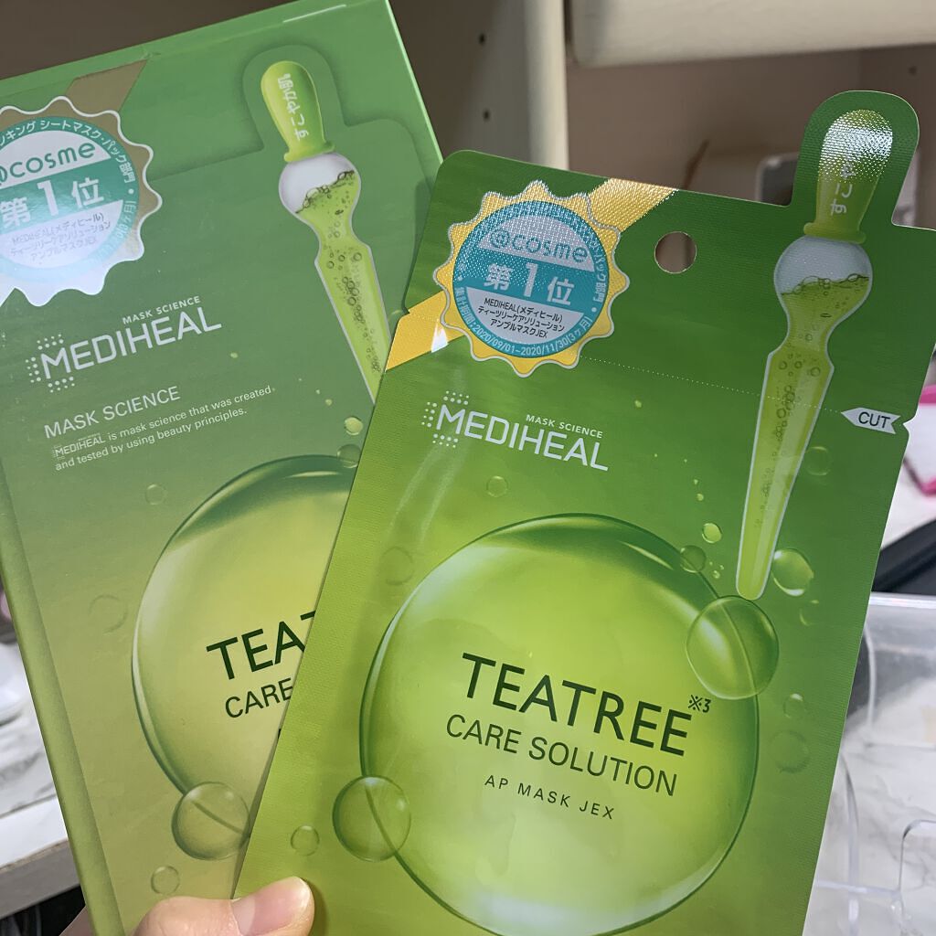 ティーツリーケアソリューション アンプルマスクJEX/MEDIHEAL/シートマスク・パックを使ったクチコミ（1枚目）