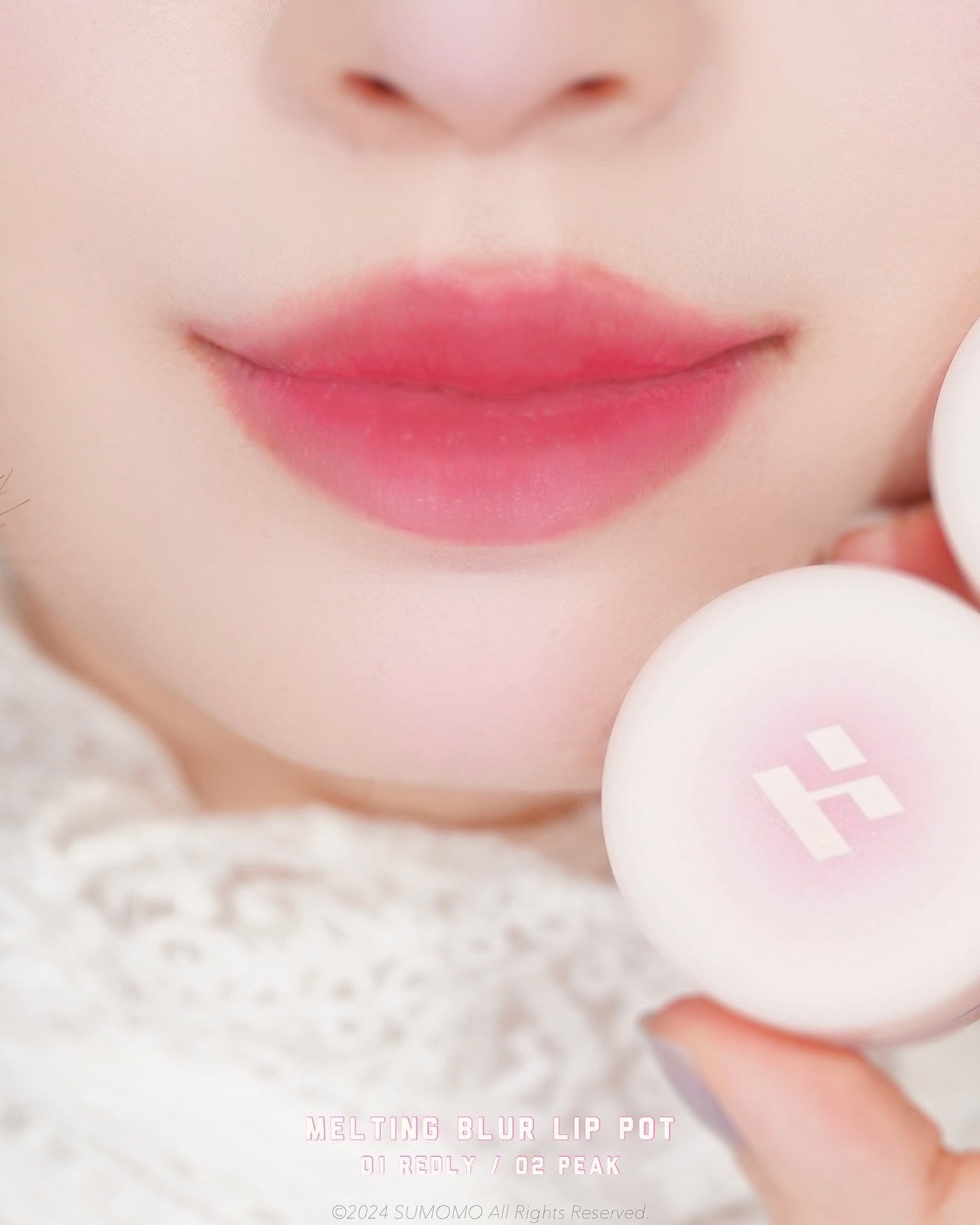 メルティングブラーリップポット/HOLIKA HOLIKA/口紅を使ったクチコミ(4枚目)