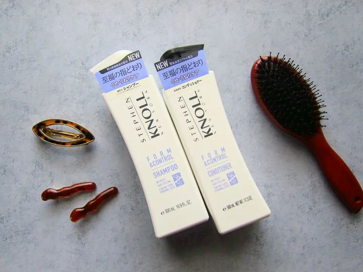 フォルムコントロール シャンプー Ｗ/コンディショナー Ｗ シャンプー本体 500ml/スティーブンノル ニューヨーク/市販シャンプーを使ったクチコミ（3枚目）