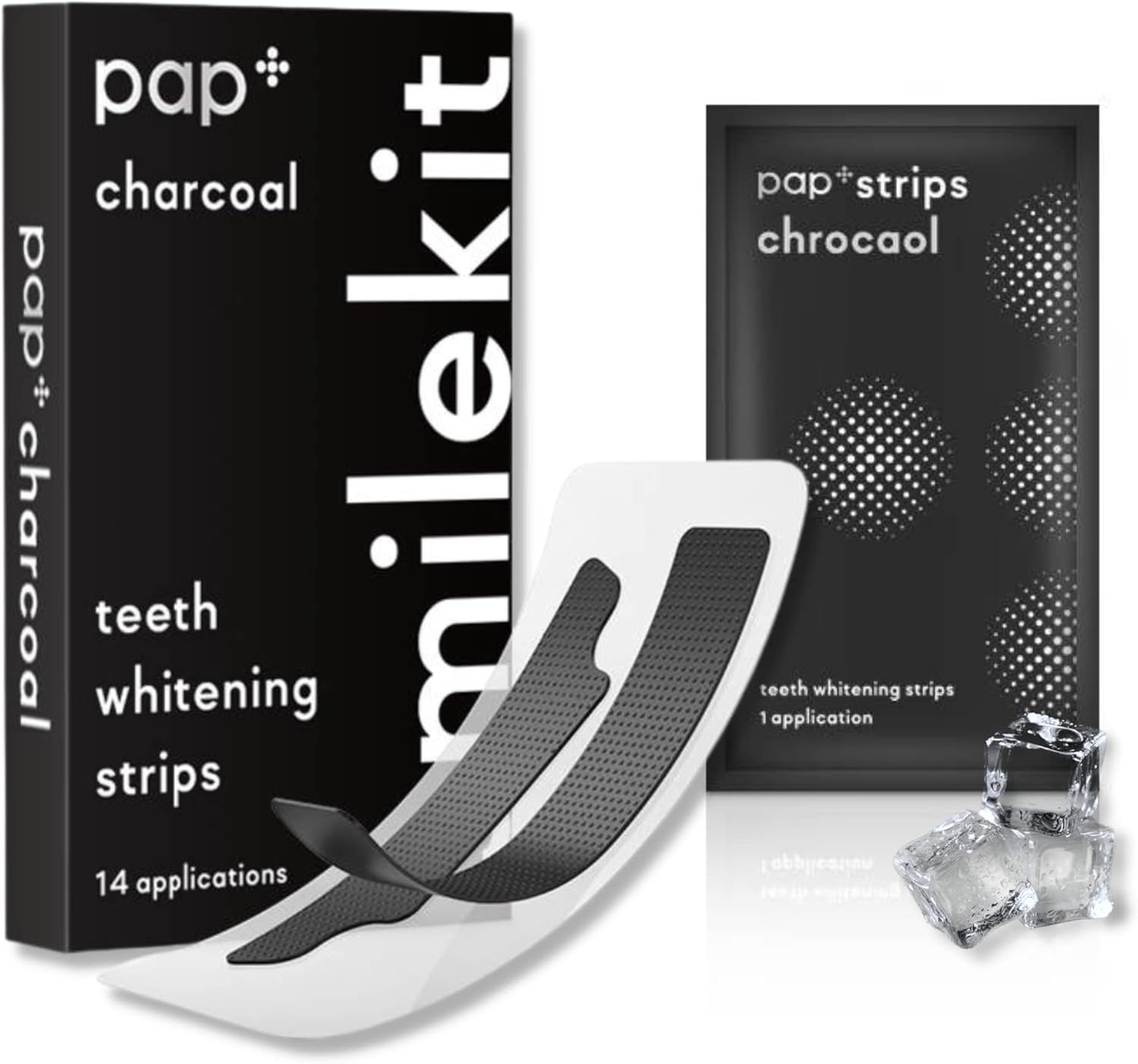 teeth whitening strips charcoal &mint / SmileKit