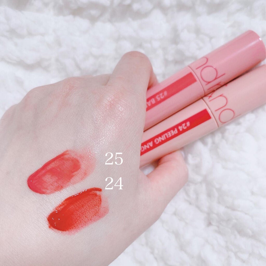 ジューシーラスティングティント/rom&nd/リップティントを使ったクチコミ(2枚目)