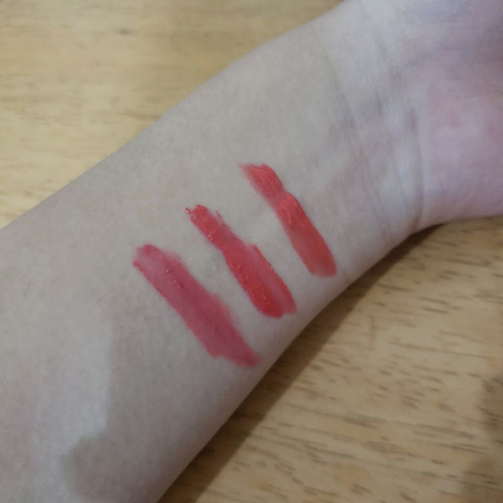 MAISON KITSUNE VELVET LIP TINT/3CE/口紅を使ったクチコミ（3枚目）