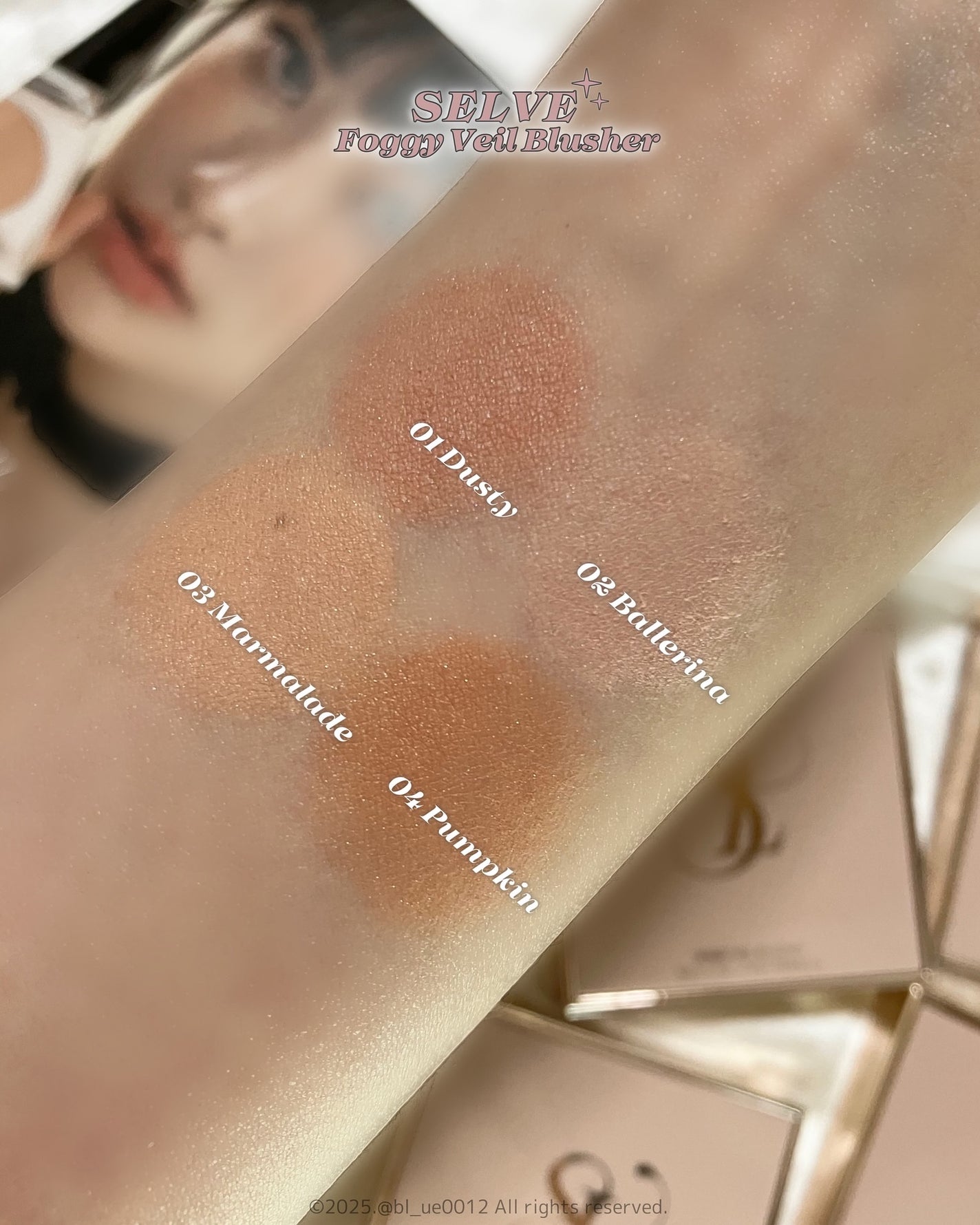 フォギーヴェールブラッシャー/SELVE/パウダーチークを使ったクチコミ(6枚目)