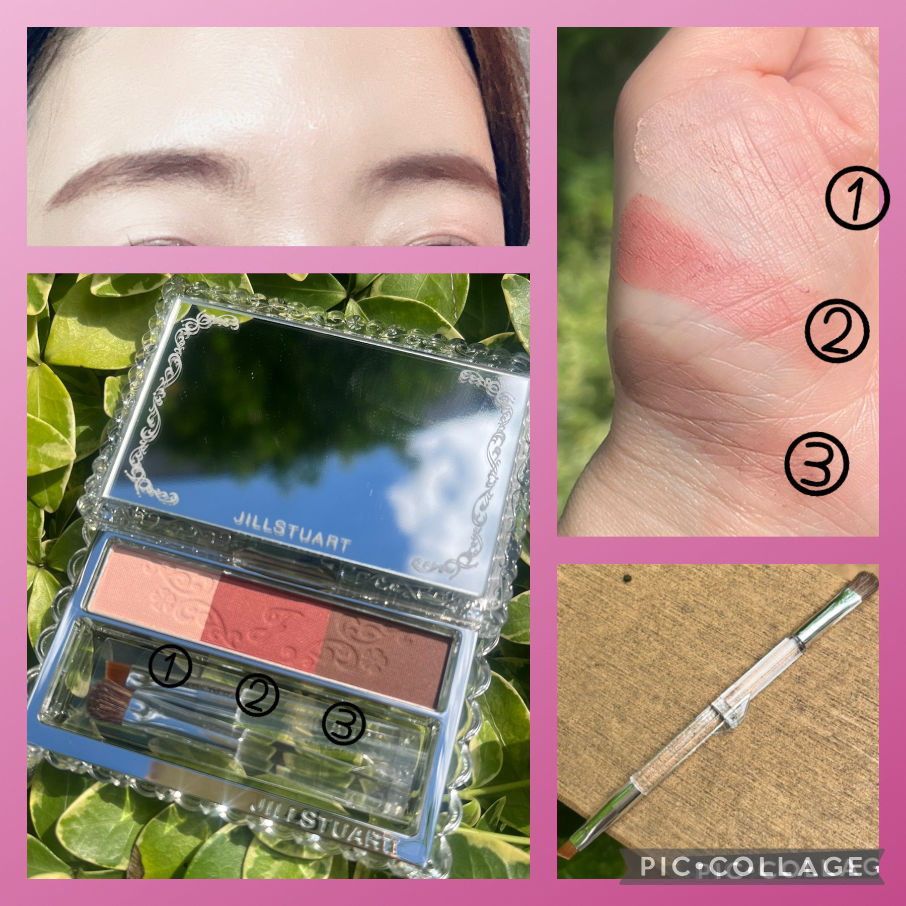 ジルスチュアート ブルームニュアンスブロウパレット 06 maple red bloom/JILL STUART/パウダーアイブロウを使ったクチコミ（2枚目）