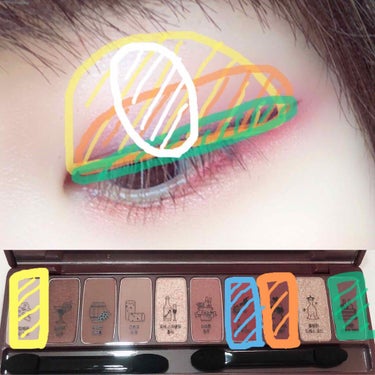 CLIO プロ アイ パレットのクチコミ「

🍊🍇

《"パーソナルカラー無視"なメイクに挑戦》


ブルベ向きのアイシャドウパレットを.....」（2枚目）