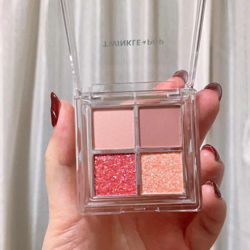 TWINKLE POP Pearl Flex Glitter Eye Palette/CLIO/アイシャドウパレットを使ったクチコミ(2枚目)