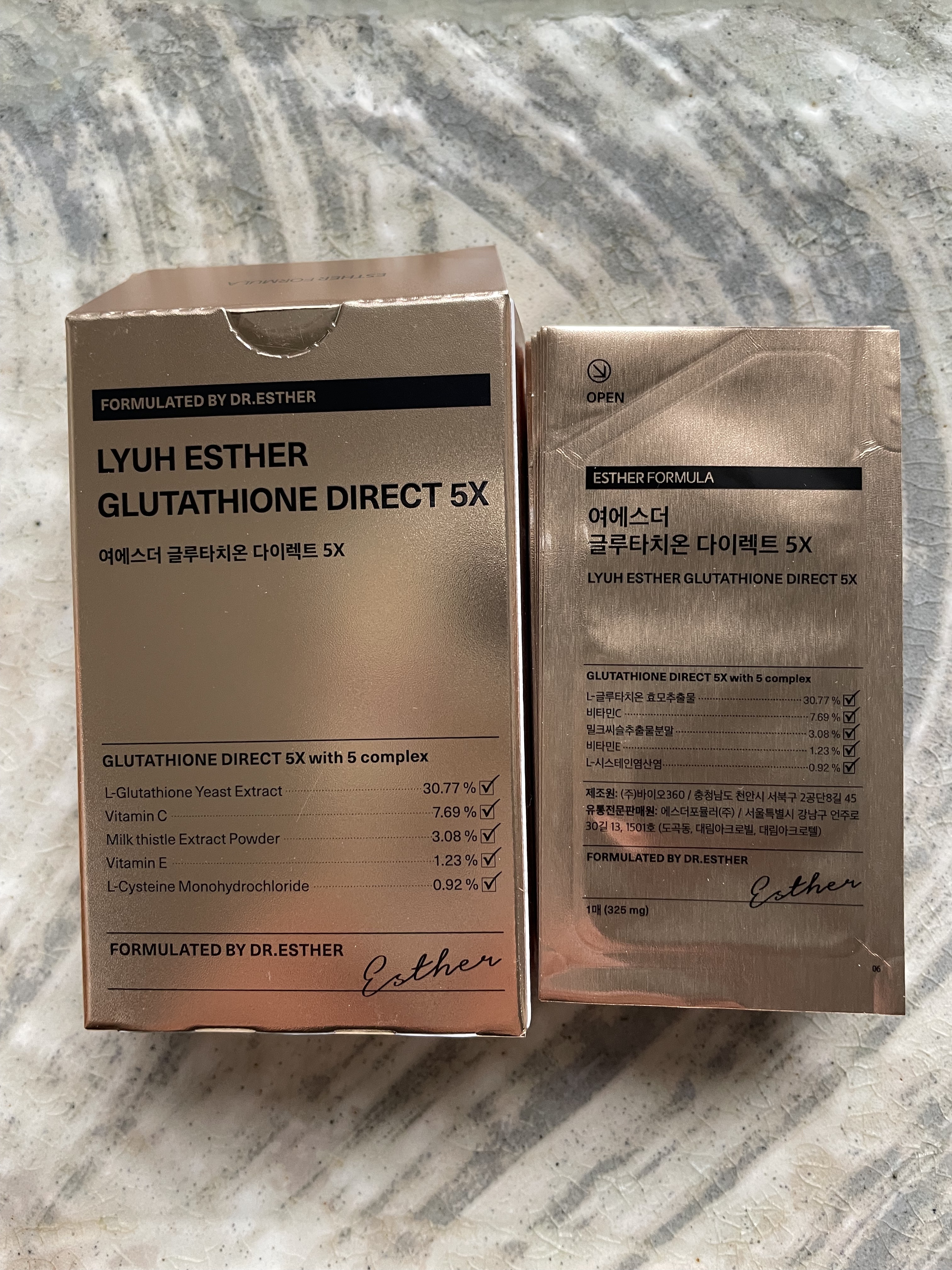 ヨエスターグルタチオンダイレクト５X/ESTHER FORMULA/美容サプリメントを使ったクチコミ（1枚目）