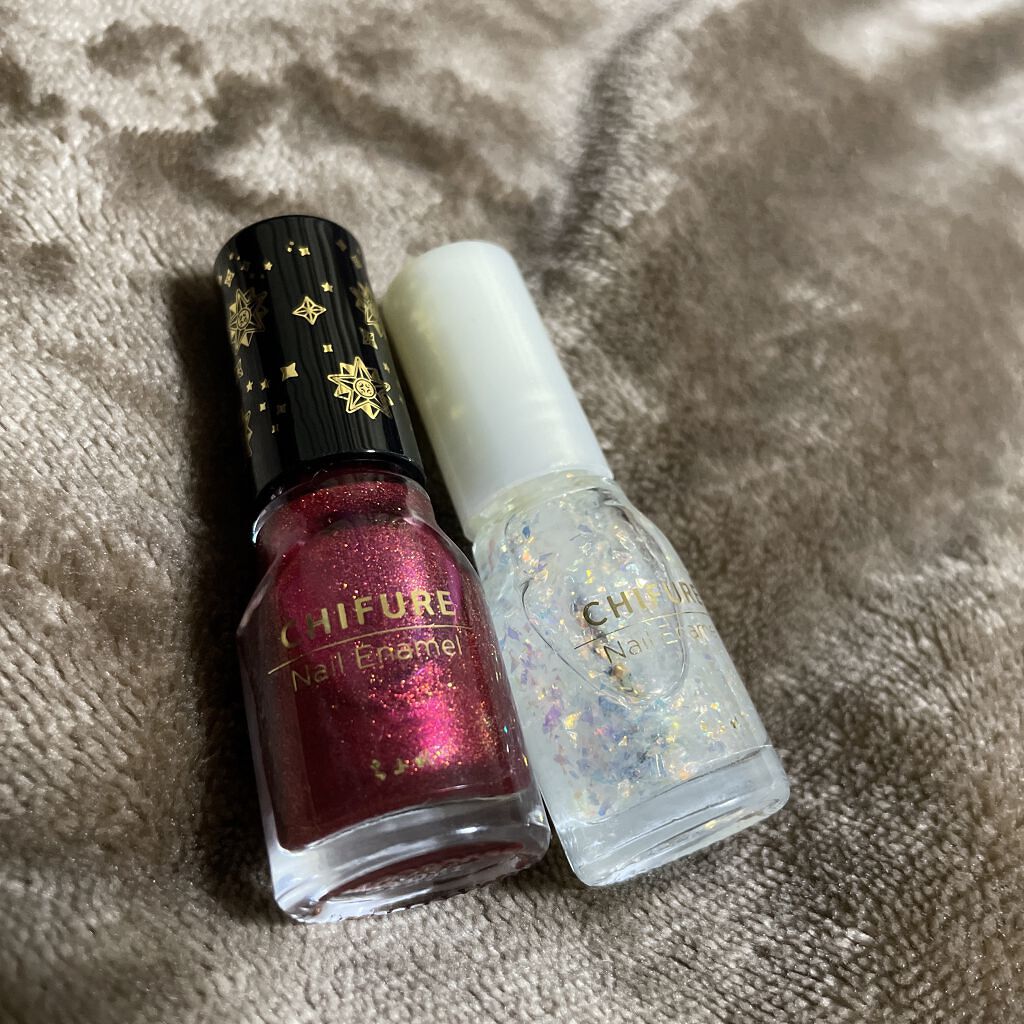 ネイル エナメル 546 レッド系パール（限定品）/ちふれ/マニキュアを使ったクチコミ（1枚目）