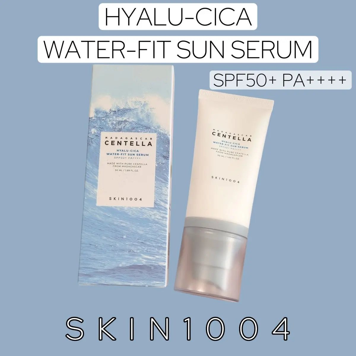 ヒアルーシカ ウォーターフィット サンセラム/SKIN1004/日焼け止めローションを使ったクチコミ（1枚目）