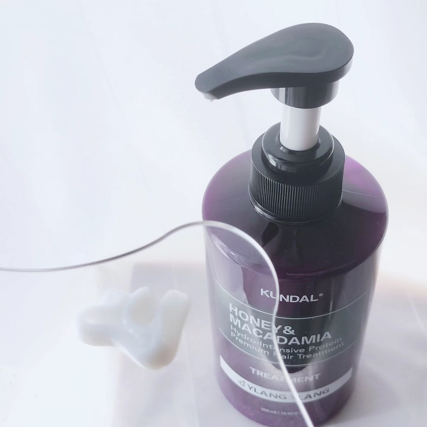 クンダル H&Mシャンプー/ヘアトリートメント イランイランの香り トリートメント500ml/KUNDAL/市販シャンプーを使ったクチコミ（3枚目）