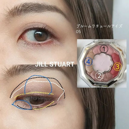 ジルスチュアート ブルームクチュール アイズ/JILL STUART/アイシャドウパレットを使ったクチコミ(4枚目)