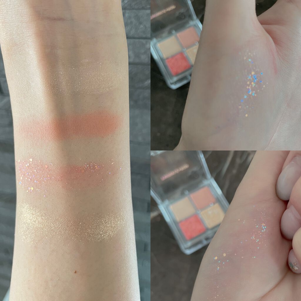 TWINKLE POP Pearl Flex Glitter Eye Palette/CLIO/アイシャドウパレットを使ったクチコミ(4枚目)