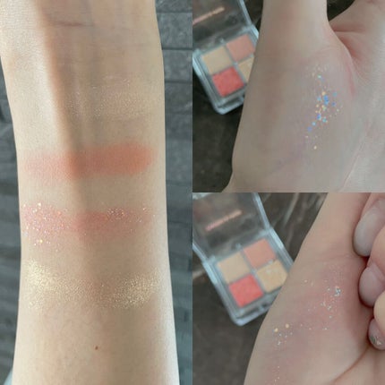 TWINKLE POP Pearl Flex Glitter Eye Palette/CLIO/アイシャドウパレットを使ったクチコミ(4枚目)