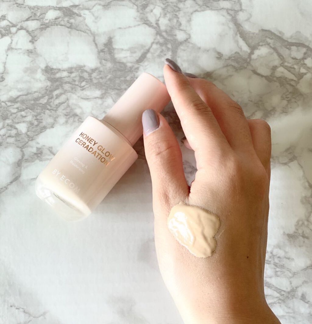 Honey Glow ceradation/BY ECOM/リキッドファンデーションを使ったクチコミ(2枚目)