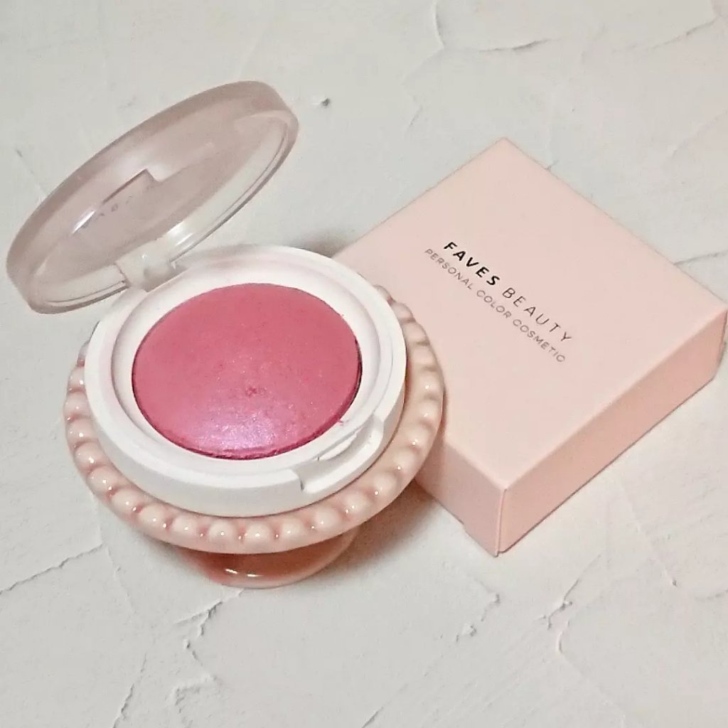 マイカラー エアリーブラッシュ シュガーブロッサム/FAVES BEAUTY/ジェル・クリームチークを使ったクチコミ（2枚目）