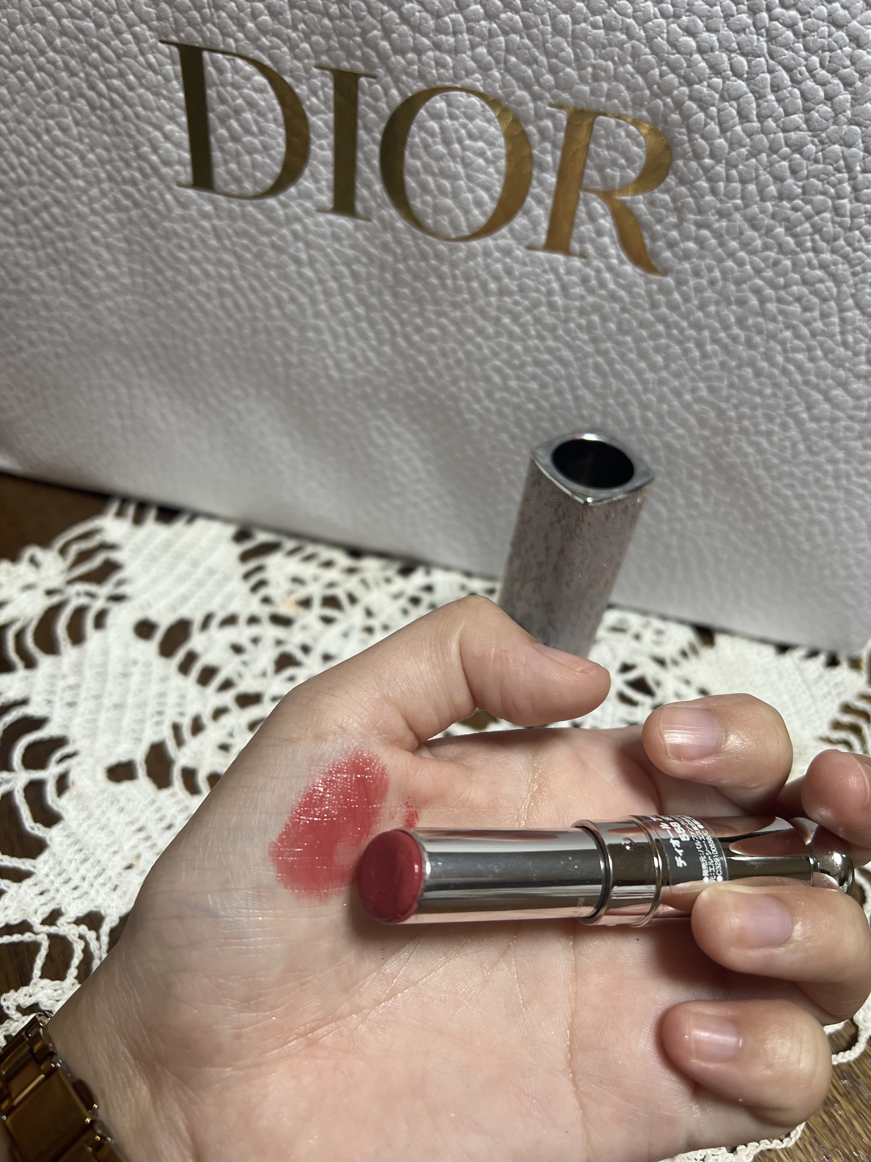ディオール アディクト リップスティック 558ボワ ドゥ ローズ/Dior/口紅を使ったクチコミ（2枚目）