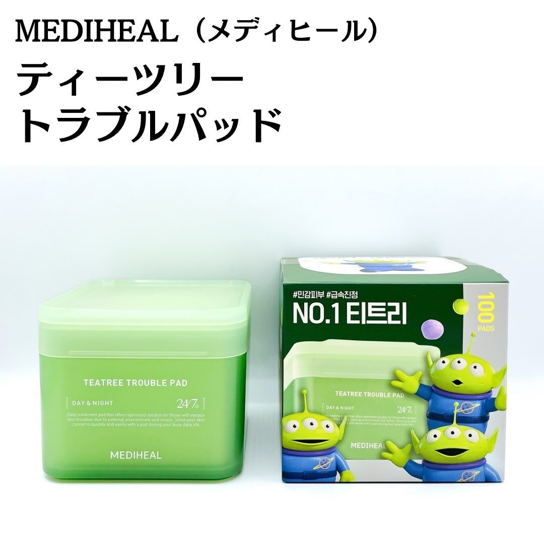 ティーツリー トラブルパッド/MEDIHEAL/トナーパッドを使ったクチコミ（3枚目）