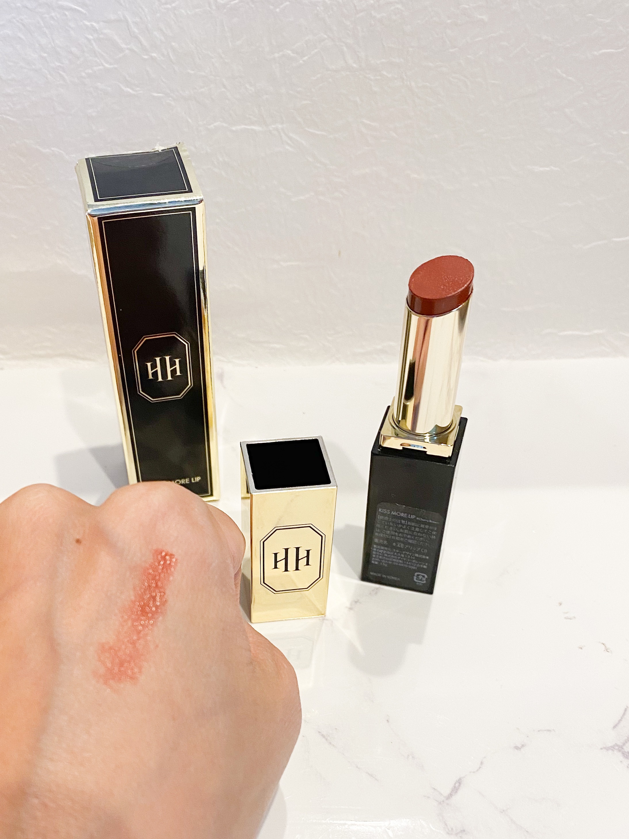 キスモアリップ #Cherry Brown/H×H/口紅を使ったクチコミ（2枚目）