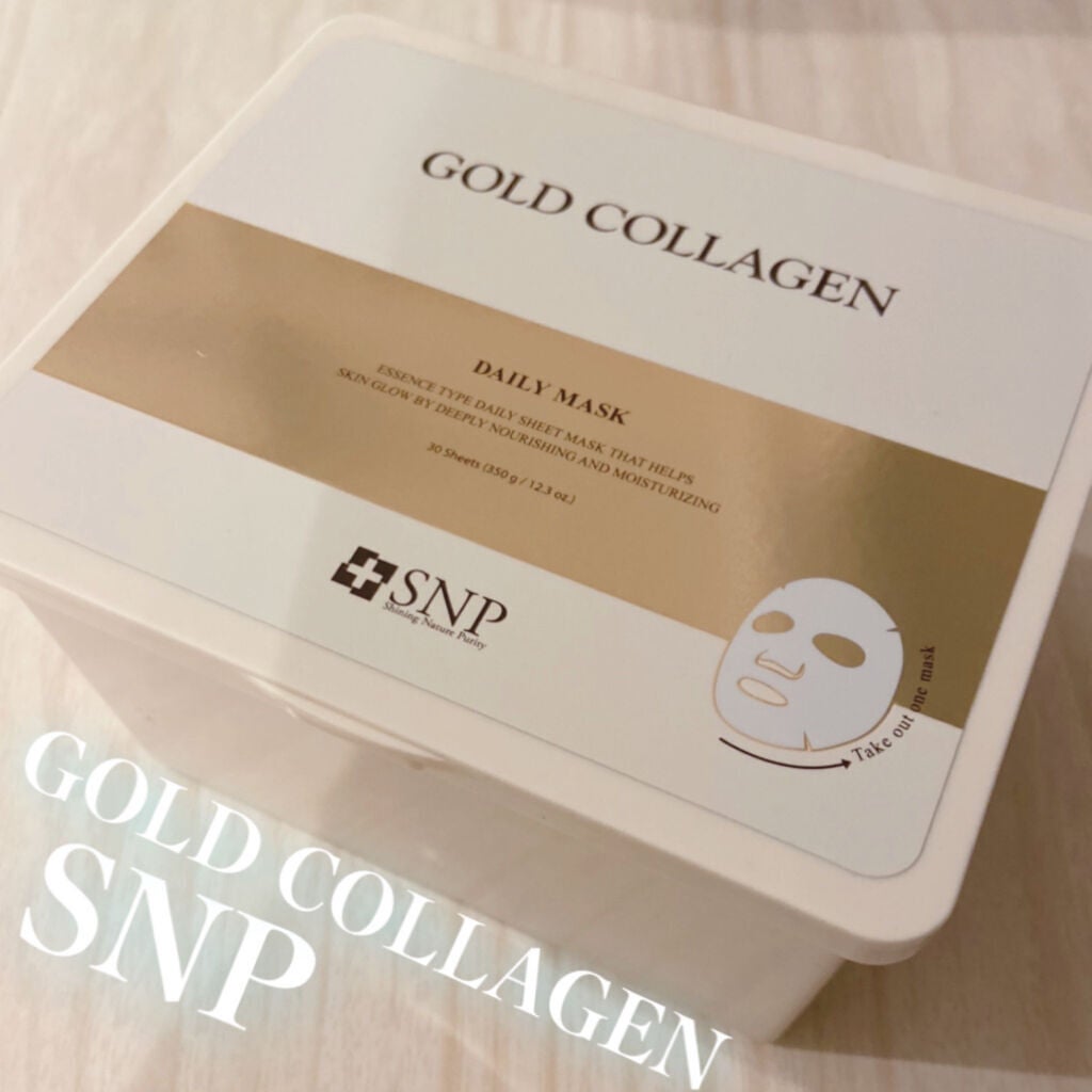 ゴールドコラーゲンデイリーマスク/SNP/シートマスク・パックを使ったクチコミ(2枚目)