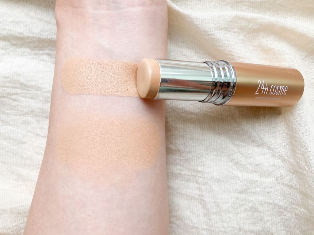 24 ミネラルモイストスティックファンデ/24h cosme/その他ファンデーションを使ったクチコミ(3枚目)
