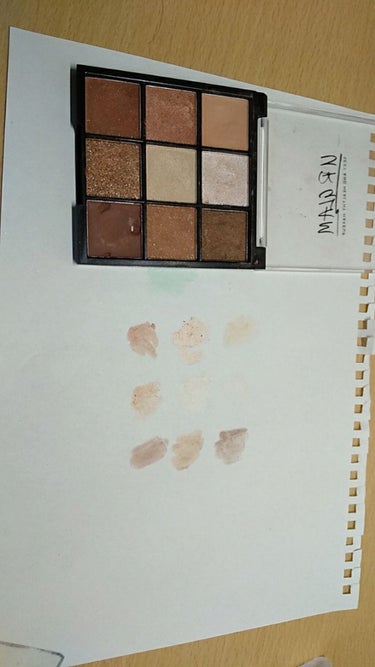 UR GLAM　BLOOMING EYE COLOR PALETTE/U R GLAM/アイシャドウパレットを使ったクチコミ（1枚目）