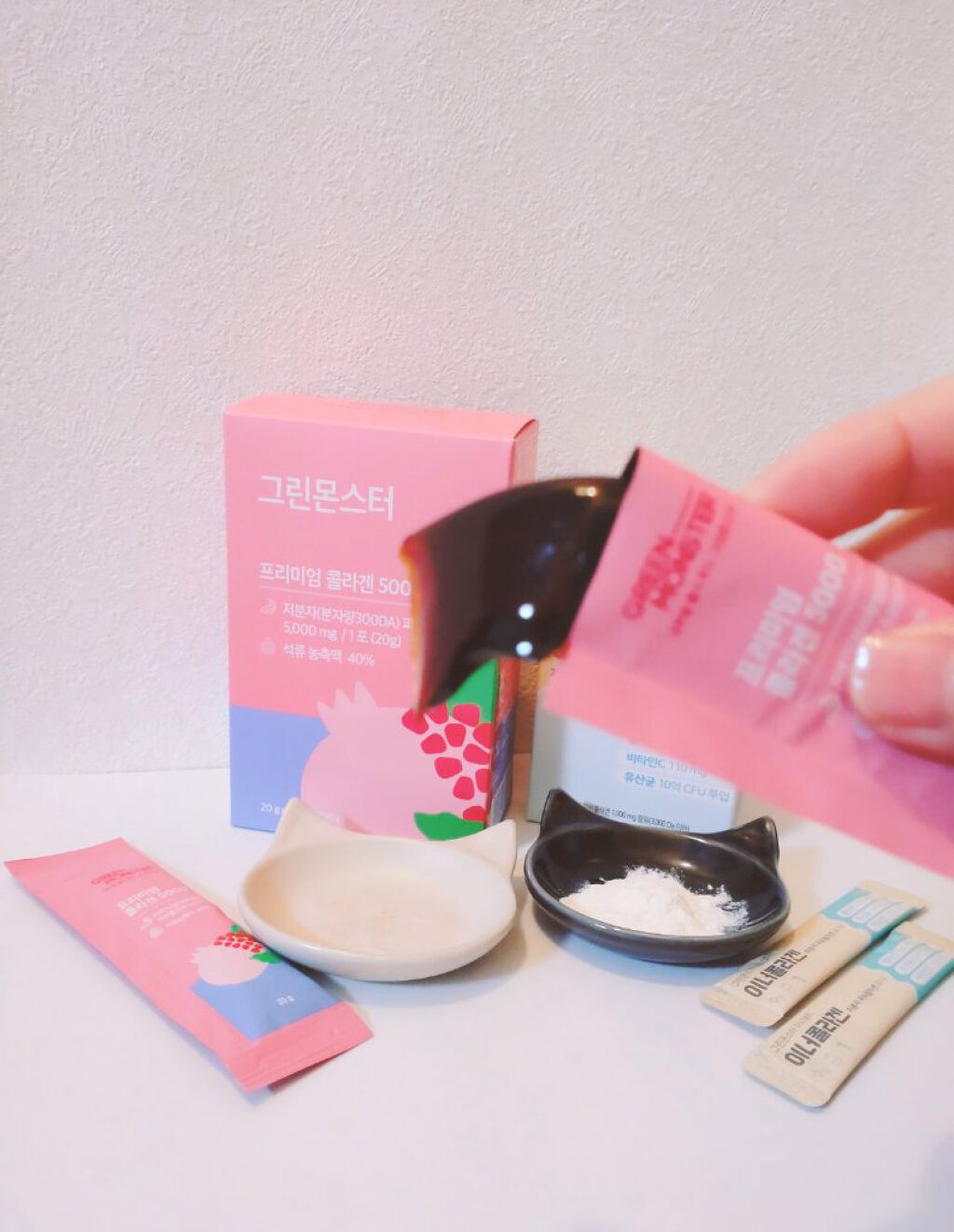 プレミアムコラーゲン5000/グリーンモンスター/美容サプリメントを使ったクチコミ（2枚目）