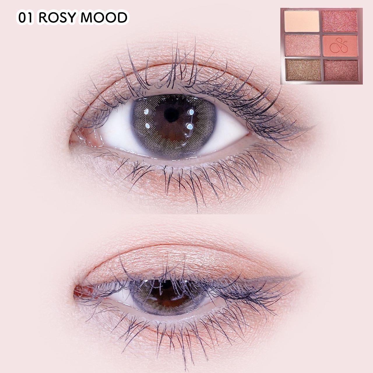 ザ スキン アイシャドウ パレット/perse/アイシャドウパレットを使ったクチコミ(7枚目)