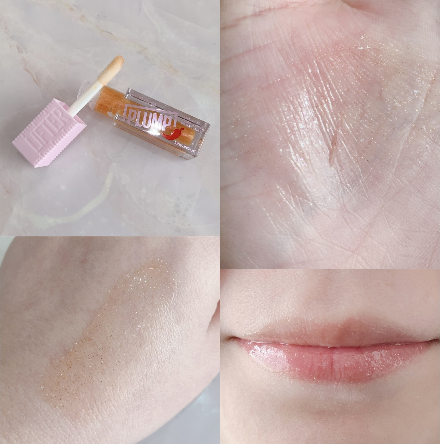 リフタープランプ 008 スパイシージンジャー/MAYBELLINE NEW YORK/リップグロスを使ったクチコミ（2枚目）