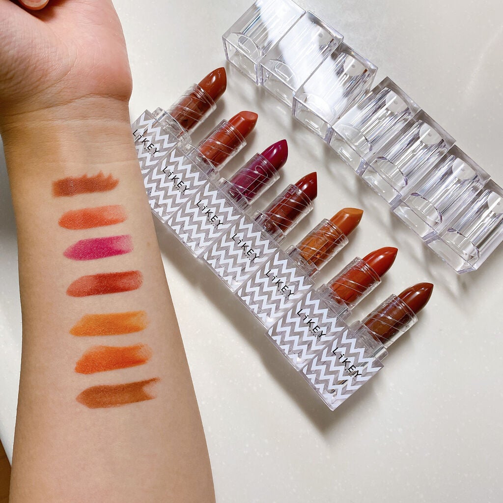 スムースフィットリップスティック/LiKEY BEAUTY/口紅を使ったクチコミ(5枚目)