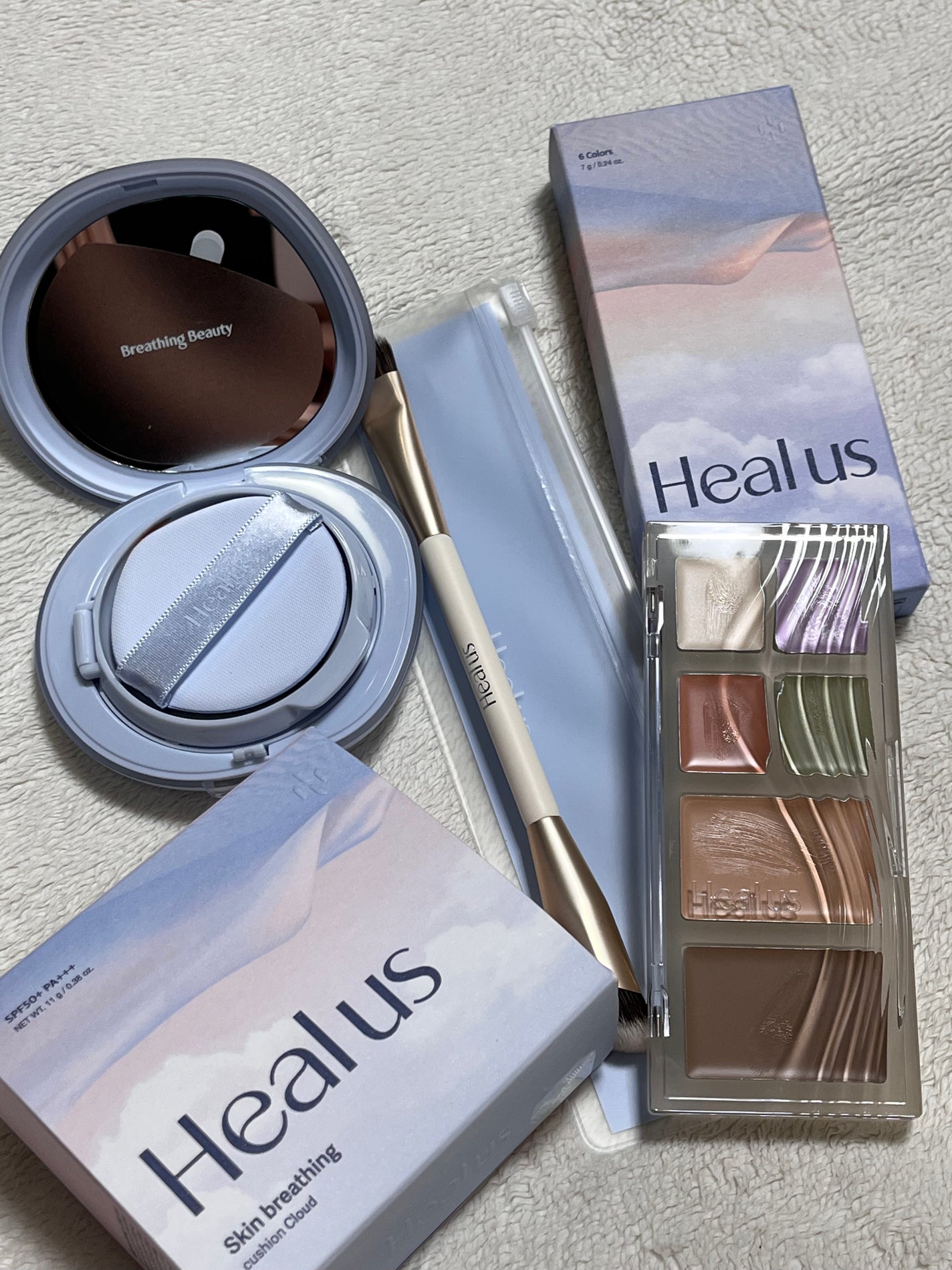 ブリージンググロークッション/Healus/クッションファンデーションを使ったクチコミ(1枚目)