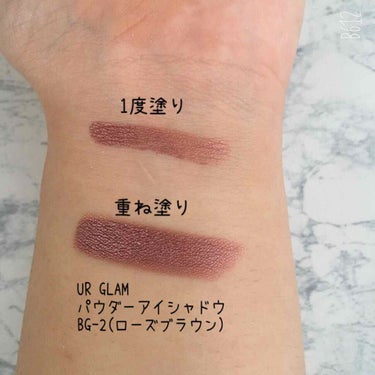 UR GLAM　POWDER EYESHADOW/U R GLAM/単色アイシャドウを使ったクチコミ（3枚目）