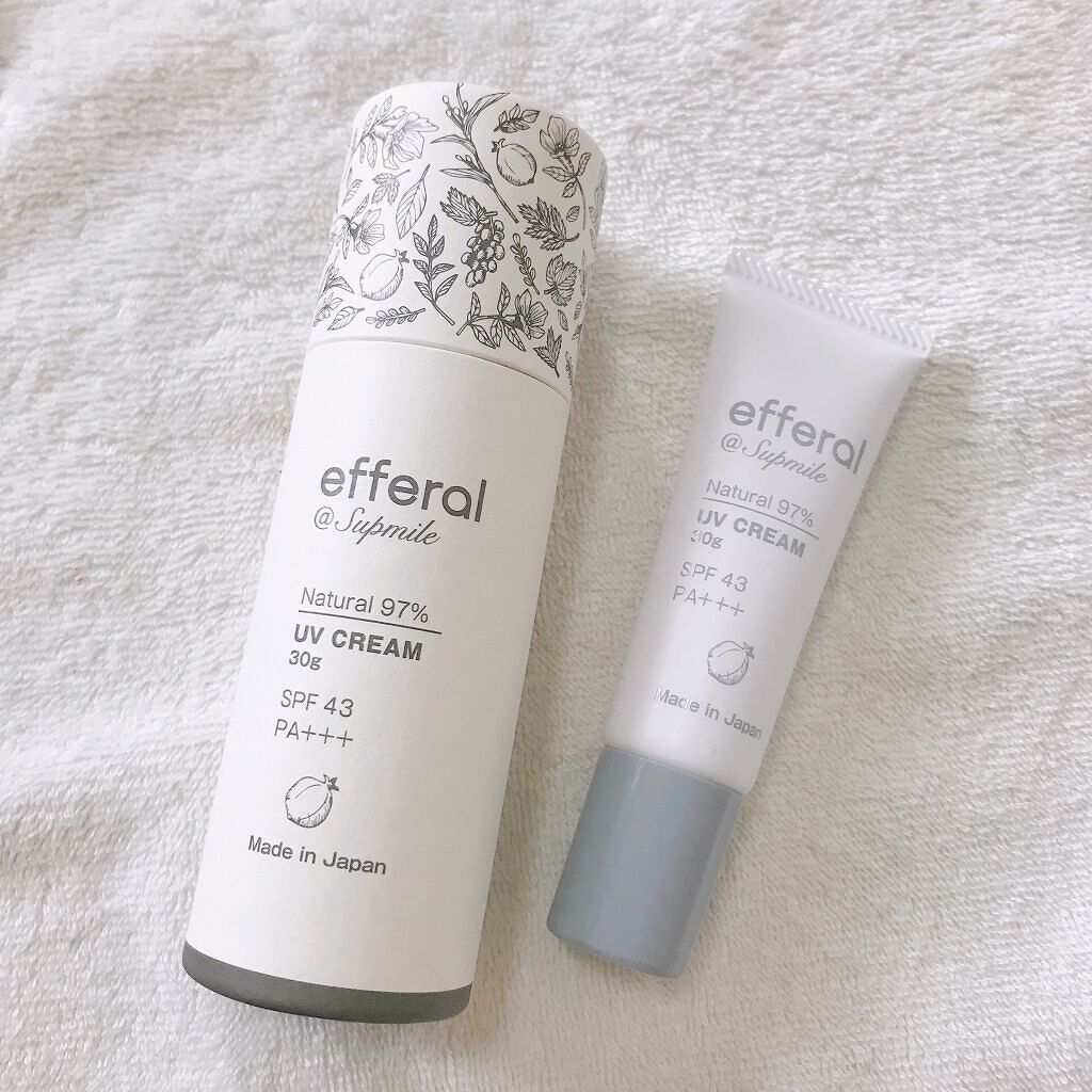 ナチュラルUVケアクリーム/efferal/日焼け止めクリームを使ったクチコミ(7枚目)